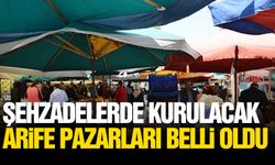 Şehzadeler'de kurulacak bayram pazarları belli oldu!