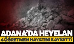 Üzerine kaya devrilen araçtaki 4 öğretmen öldü