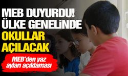 Bakanlık tarih verdi... Okullar açılıyor