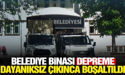 Belediye binası depreme dayanıksız çıktı!  