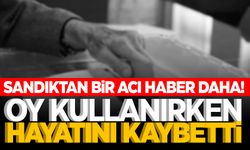 Bir acı haber daha... Oy kullanırken öldü