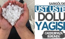 Sarıgöl'de dün yağan dolu bağlarda zarara yol açmıştı… Sarıgöl’ü bugün yine dolu vurdu!