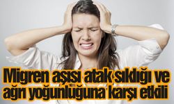 Migren aşısı atak sıklığı ve ağrı yoğunluğuna karşı etkili