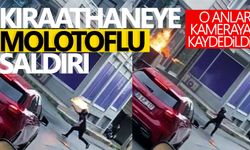 Kıraathaneye molotof atıldı! O anlar telefon kamerasına yansıdı…