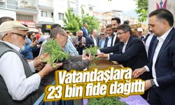 Şehzadeler’de vatandaşlara 23 bin fide dağıtıldı