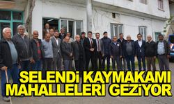 Selendi Kaymakamı mahalle mahalle geziyor