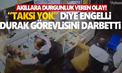 Alkollü şahıs durağı bastı... 'Taksi yok' diye engelli durak görevlisini darbetti