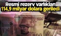 Resmi rezerv varlıkları 114,9 milyar dolara geriledi