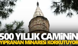 Daha önce rutubetlenen duvarlarıyla gündeme gelmişti… Bu kez caminin minaresi korkutuyor!