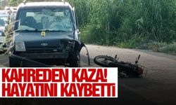 Kamyonet ve motosiklet çarpıştı: 1 ölü