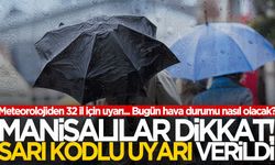 Dikkat! Meteorolojiden Manisa’ya sarı kodlu uyarı!