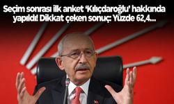 Seçim sonrası il anket Kılıçdaroğlu'na... Sonuç dikkat çekti: Yüzde 62,4