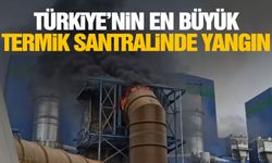 Türkiye’nin en büyük termik santralinde yangın! Siyah dumanlar gökyüzünü kapladı…