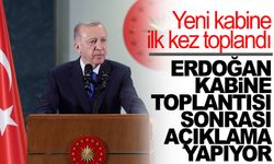 Cumhurbaşkanı Erdoğan’dan kabine toplantısı sonrası önemli açıklamalar