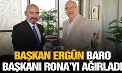 Başkan Ergün, Baro Başkanı Rona’yı ağırladı
