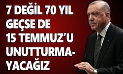 Cumhurbaşkanı 15 Temmuz törenlerinde konuştu