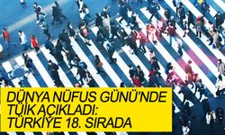 Dünya Nüfus Günü’nde TÜİK açıkladı Türkiye 18. sırada