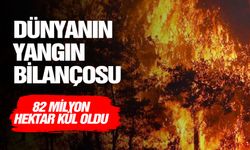 Dünyanın yangın bilançosu 82 milyon hektar kül oldu