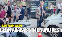 Vali, gelin arabasının önünü kesti