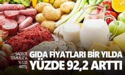 Gıda fiyatları bir yılda yüzde 92,2 arttı