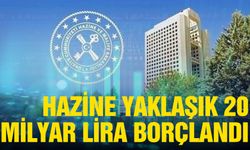 Hazine yaklaşık 20 milyar lira borçlandı