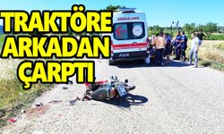 Manisa’da motosiklet traktöre çarptı