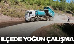 4 mahalleyi bağlayan yolda hummalı çalışma!