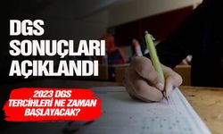 DGS sonuçları açıklandı