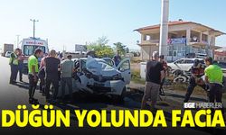 Düğün yolunda facia!