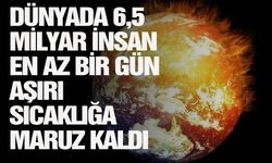 Dünyada 6,5 milyar insan en az bir gün aşırı sıcaklığa maruz kaldı