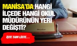 Hangi ilçede hangi okul müdürünün yeri değişti? İşte tam liste