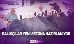 Balıkçılar yeni sezona hazırlanıyor