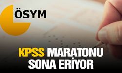 KPSS maratonu sona eriyor