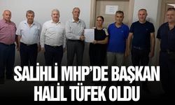 MHP Salihli İlçe Başkanı Halil Tüfek mazbatasını aldı