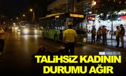 Motosikletin çarptığı hamile kadın ağır yaralandı