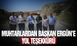 Muhtarlardan Başkan Ergün’e yol teşekkürü