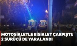 Ödemiş’te motosikletle bisikletin çarpıştığı kazada 2 kişi yaralandı