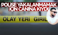 Polise yakalanmamak için canına kıydı  