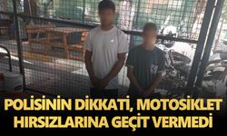 Polisinin dikkati, motosiklet hırsızlarına geçit vermedi