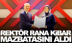 Rektör Kibar mazbatasını aldı