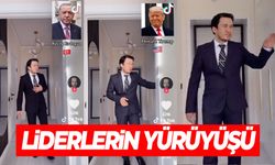 Dünya liderlerinin yürüyüşlerini böyle taklit etti