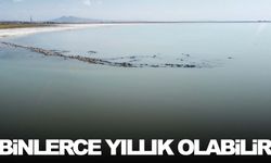 Gölün suları çekilince ortaya çıktı!