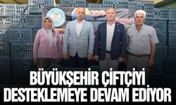 Proje kapsamında meyve kasası dağıtıldı