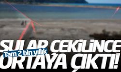 Tam 2 bin yıllık… Sular çekilince ortaya çıktı!