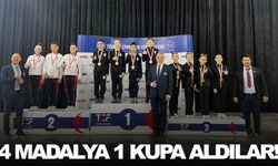 Cimnastikçilerden 4 madalya 1 şampiyonluk kupası