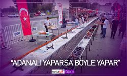 Cumhuriyet'in 100. yılını 100 metrelik boru kebapla kutladı