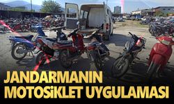 Alaşehir jandarmasından motosiklet uygulaması