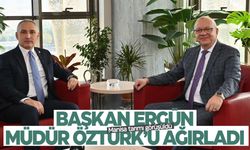 Başkan Cengiz Ergün, Müdür Öztürk’ü konuk etti