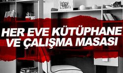 Bir ilimizde her eve ders çalışma masası geliyor