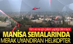 Manisa’da merak uyandıran helikopter